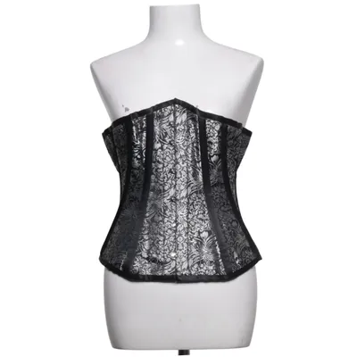 Korsett (Svart, Silverfärgad) från Somnia Luna Bomull, Polyester