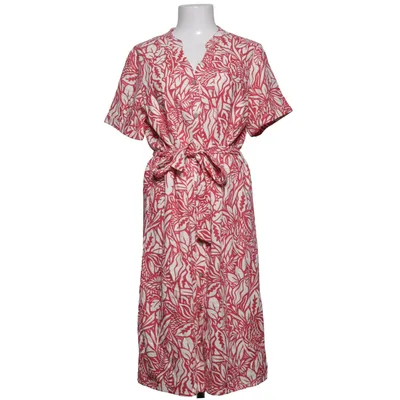 Blusenkleid (Rot, Weiß) von Damart Leinen, Viskose