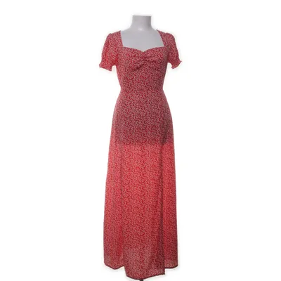 Maxi jurk (Rood, Wit) van Vintage Dressing Polyester