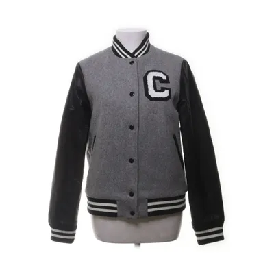 Varsity-jack (Grijs, Zwart) van Crocker Wol, Polyester, Acryl, Viscose, Nylon, Katoen, Polyurethaan