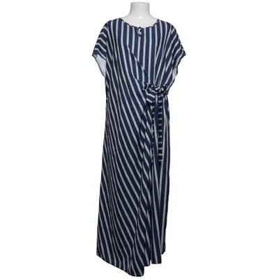 Wickelkleid (Blau, Weiß) von Shein Elasthan, Polyester