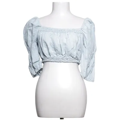 Crop top (Blå) från Zara Bomull, Linne