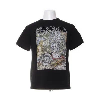 T-shirt (Svart, Flerfärgad) från Blackmilk Bomull, Elastan