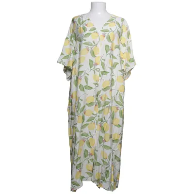 Blousejurk (Wit, Geel, Groen) van Indiska Polyamide, Viscose