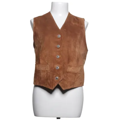 Leren vest (Bruin) van Gaudi Leer, Polyamide