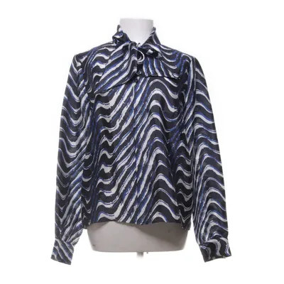 Pussy bow blouse (Blue, Black) from Baum Und Pferdgarten Polyester