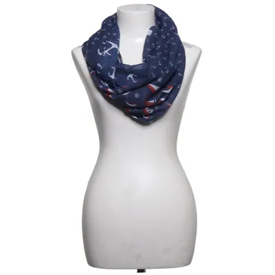 Infinity scarf (Blå, Hvid, Rød) fra Scarfs 4 You Polyester, Viscose