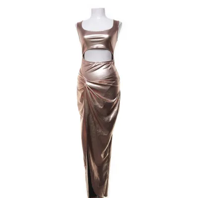 Aftenkjole (Guld) fra PrettyLittleThing Elastan, Polyester