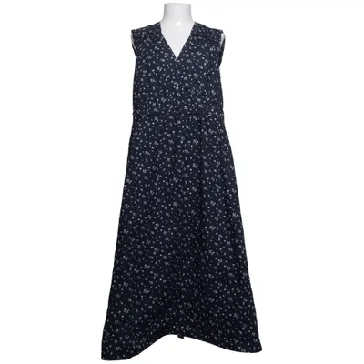 Jurk (Blauw, Wit) van Uniqlo Katoen, Gerecycled polyester