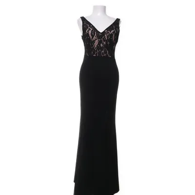Evening gown (Black, Beige) from Bubbleroom Elastane, Polyester