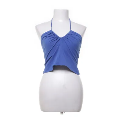 Halternecktopp (Blå) från Monki Bomull, Elastan