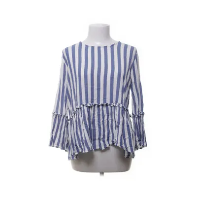 Blus (Blå, Vit) från Yumi Viskos