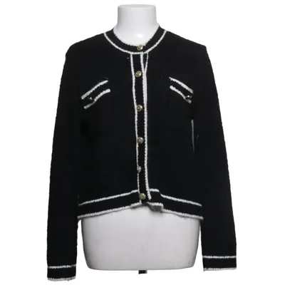 Cardigan (Black, White) from DeFacto Woman Acrylic, Polyester