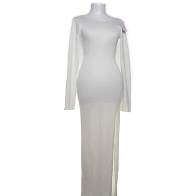 Långklänning (Long Ruched Knit Dress) från Nelly Akryl, Metallfiber, Polyester