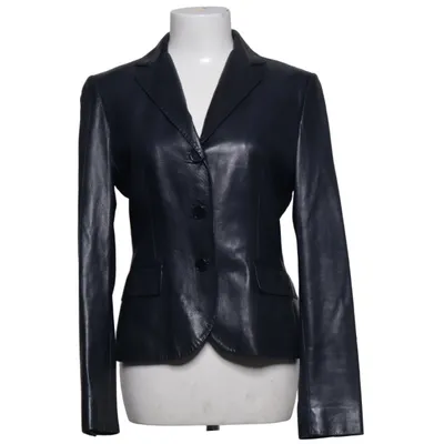 Leather blazer (Blue) from Ralph Lauren Leather