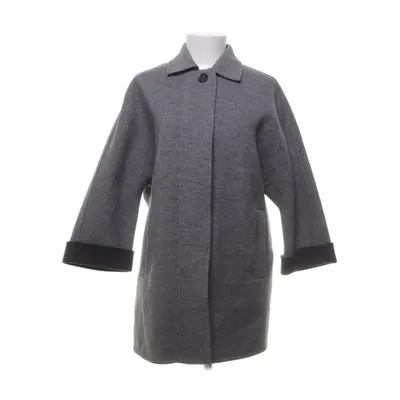 Frakke (Grå) fra Massimo Dutti Nylon, Uld