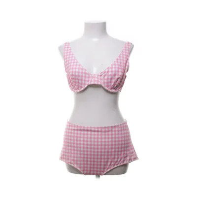 Bikini (Roze, Wit) van Monki Polyester, Elastaan
