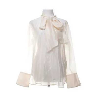 Knytblus (Beige) från H&M Modern Classic Lyocell, Polyester