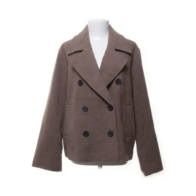 Erwt jas (Bruin) van Object Polyester, Wol, Gerecycled katoen