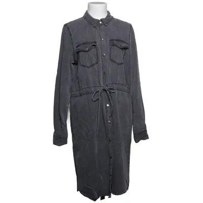 Jurk (Grijs) van Vero Moda Denim Katoen, Lyocell