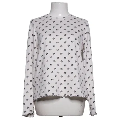 Langarmshirt (Weiß, Schwarz) von Loungeable Elasthan, Polyester