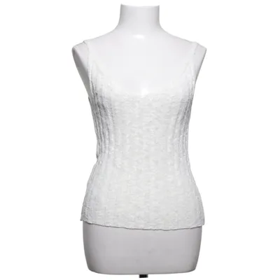 Tank Top (White) from Mango Cotton, Polyamide