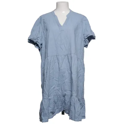 Jurk (Blauw) van ONLY Carmakoma Linnen, Viscose