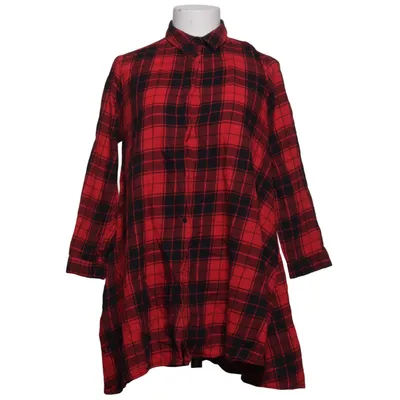 Chemise en flanelle (Rouge, Noir) de Zara Woman Premium Collection Coton