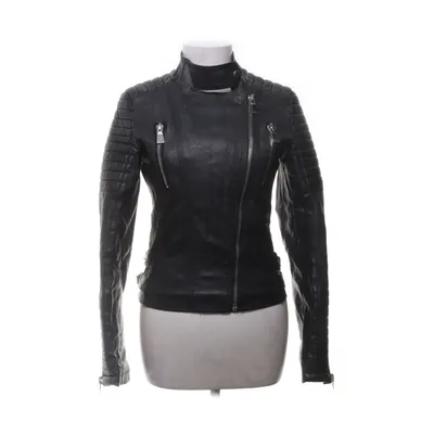 Bikerjakke (Sort) fra Voyelles Polyurethan, Polyester