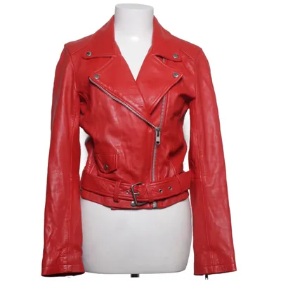 Bikerjacka (Röd) från Meotine Skinn