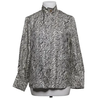 Blouse (Noir, Blanc) de Sandro Polyester, Soie