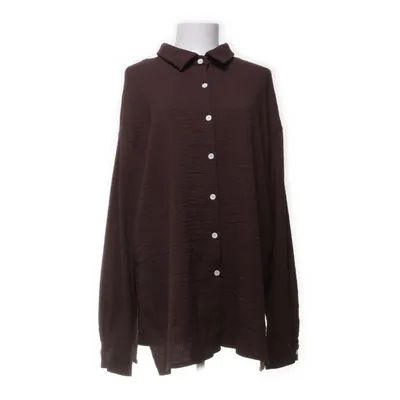 Shirt (Brown) from Shein Curve Elastane, Polyester