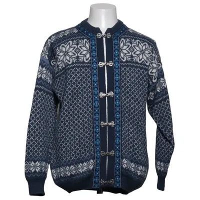 Norwegerpullover (Blau, Weiß) von Norwool