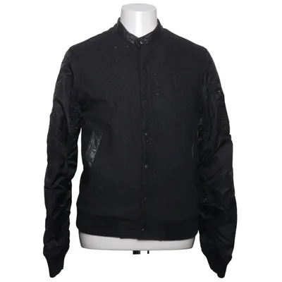 Varsity-jack (Grijs, Zwart) van The Local Firm Acetaat, Leer, Polyamide, Viscose, Wol
