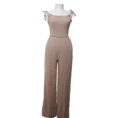 Buksedragt (Beige) fra Kiabi Linned, Viscose