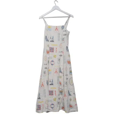 Jurk (Wit, Meerkleurig) van Primark Katoen, Linnen, Viscose