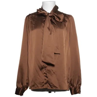 Blouse lavallière (Marron) de Pescara Polyester