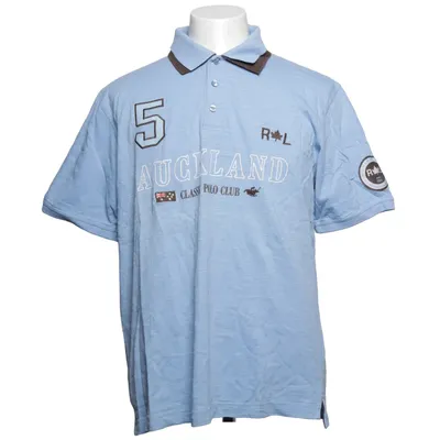 Poloshirt (Blauw) van Rover & Lakes Katoen
