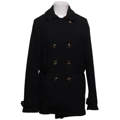 Pea coat (Black) from Forever 21 Polyester
