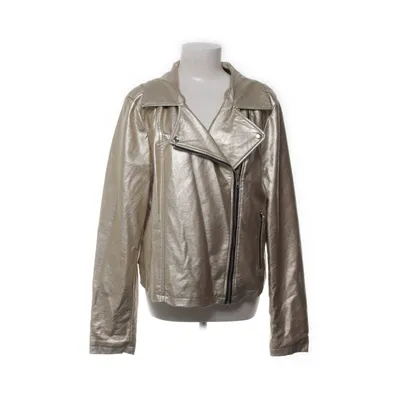 Bikerjacka (Guldfärgad) från Forever 21 Polyester, Polyuretan, Viskos
