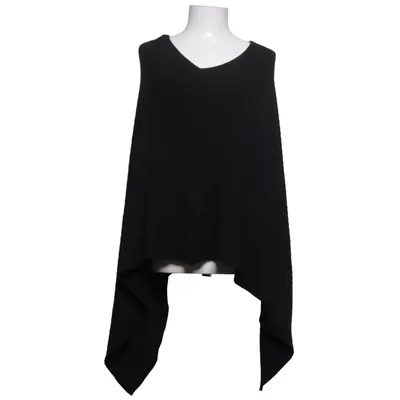 Poncho (Black) from So...Cachemire Cashmere, Polyamide, Polyester, Viscose