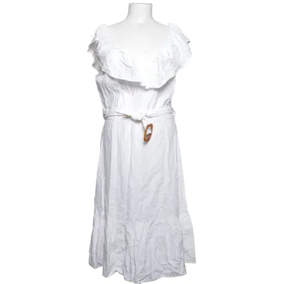 Dress (White) from F&F Linen, Viscose