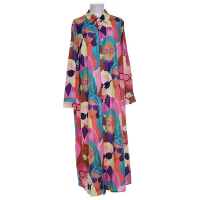 Shirt dress (Multicolored) from Shein Curve Polyester