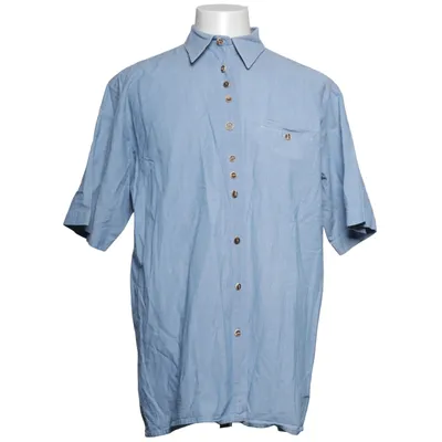Short sleeve shirt (Blue) from Os Trachten Cotton