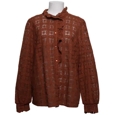 Blus (Brun) från Sézane Bomull, Återvunnen polyester, Viskos
