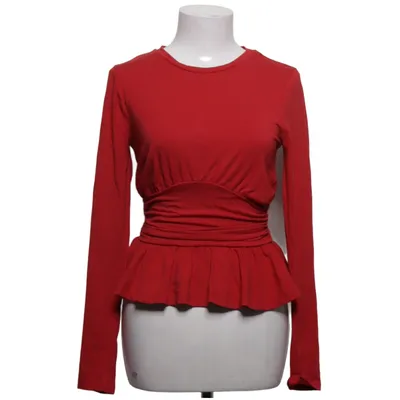 Top péplum (Rouge) de Gina Tricot Coton, Élasthane, Modal