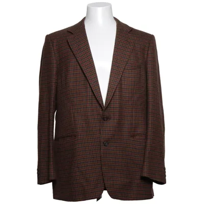 Blazer (Brown) from Saks Fifth Avenue Cashmere, Cotton, Polyester, Viscose, Wool