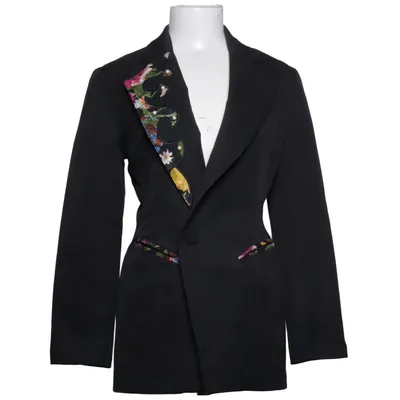 Blazer (Sort, Flerfarvet) fra Karida Polyester, Viscose