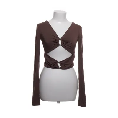 Crop top (Brown) from The Kript Cotton, Elastane