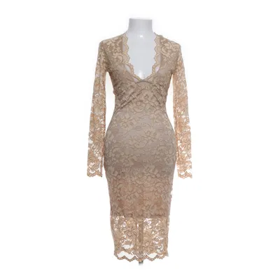 Kjole (Beige) fra Ganni Elastan, Polyamid, Polyester, Viscose